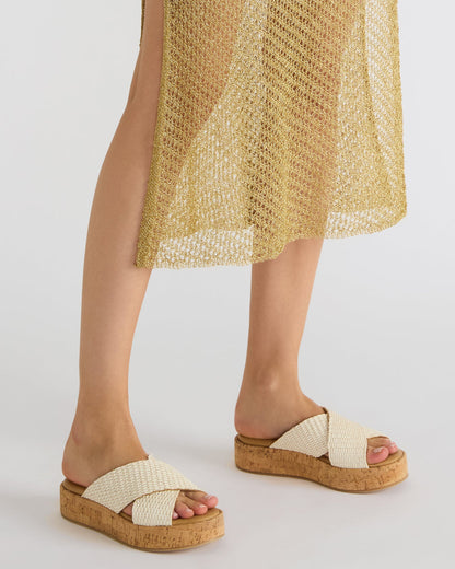 TULUM Raffia Multi Platform Flatform Women's Sandal | Steve Madden Latest