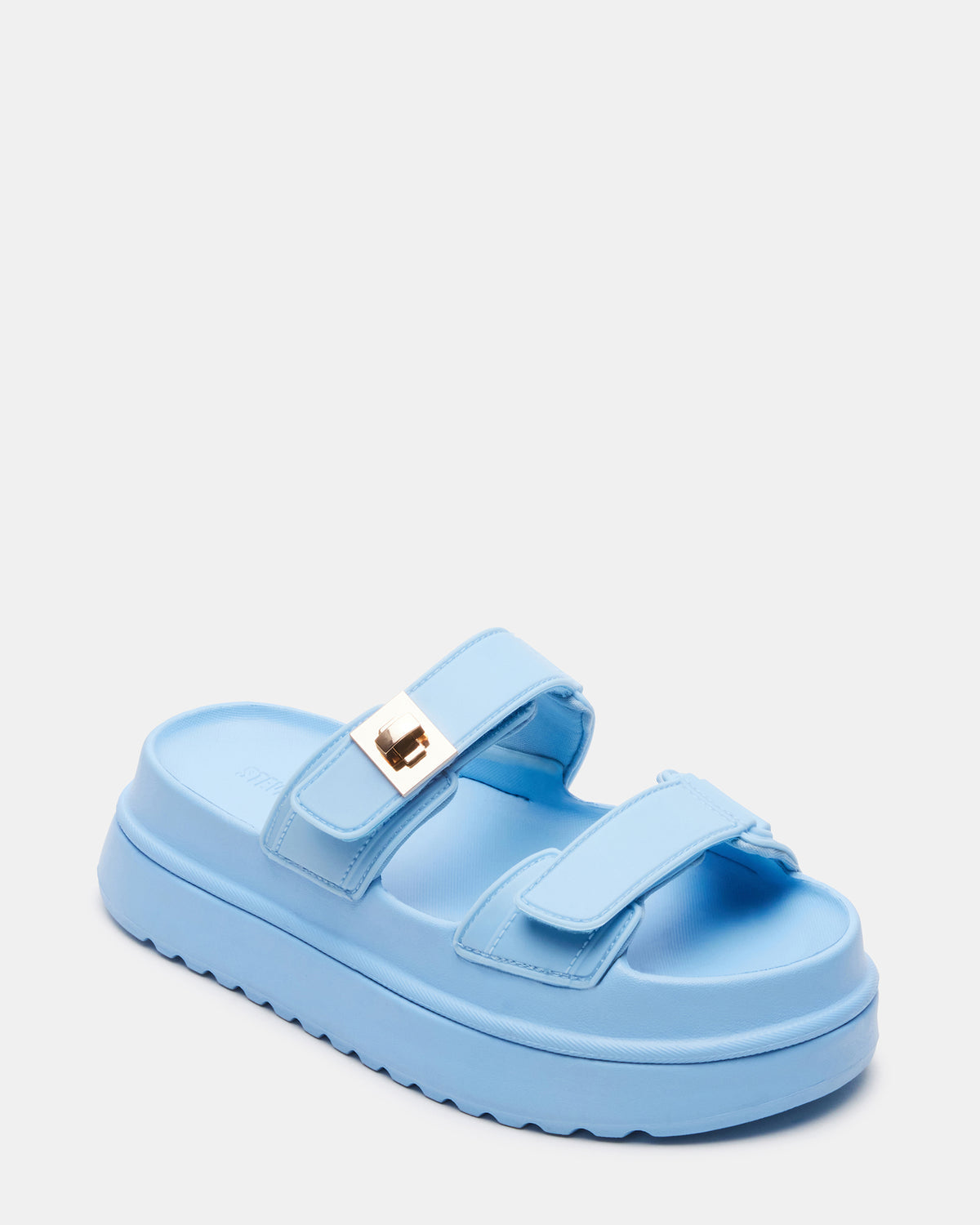 BIGSCHMONA JELLY Light Blue Women's Platform Slide Sandal | Steve Madden Hot Sale