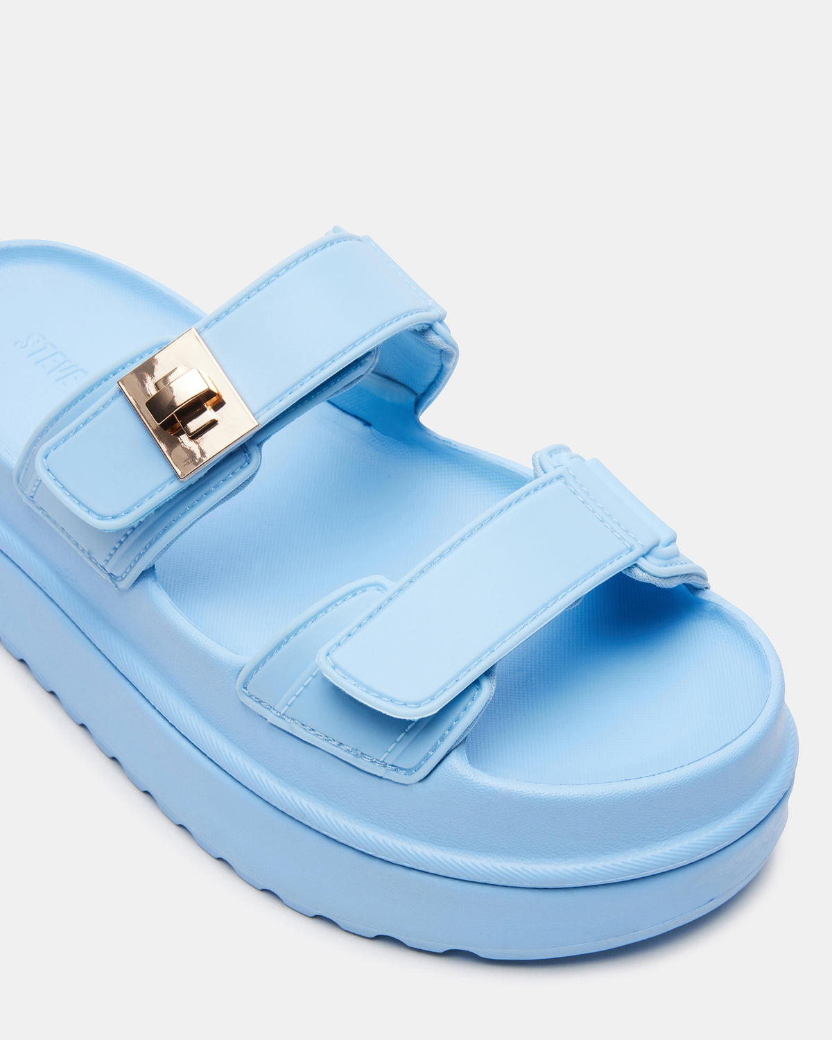 BIGSCHMONA JELLY Light Blue Women's Platform Slide Sandal | Steve Madden Hot Sale
