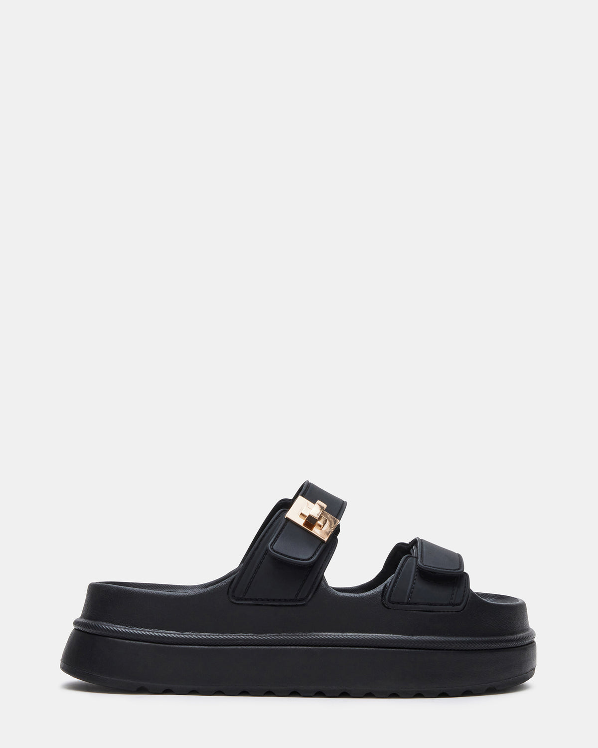BIGSCHMONA JELLY Black Women's Platform Slide Sandal | Steve Madden Exclusive