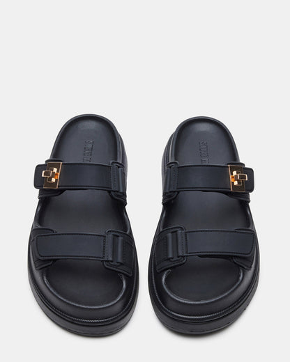 BIGSCHMONA JELLY Black Women's Platform Slide Sandal | Steve Madden Exclusive