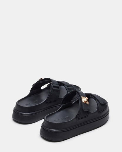 BIGSCHMONA JELLY Black Women's Platform Slide Sandal | Steve Madden Exclusive