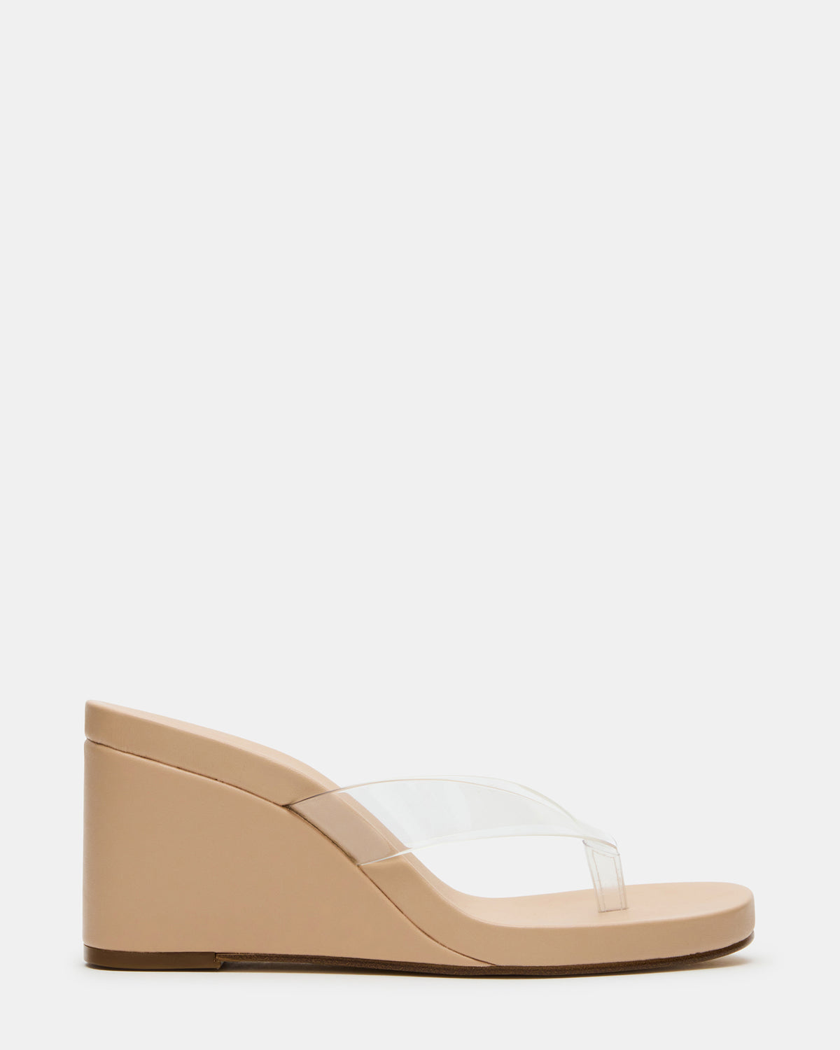 PLAYING Clear Thong Wedge Women's Sandal | Steve Madden Top Pick