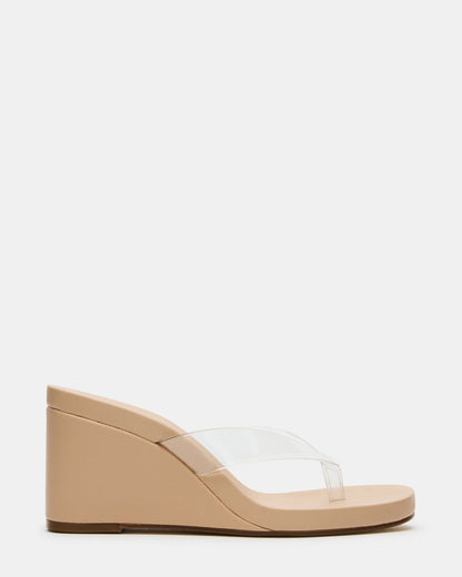 PLAYING Clear Thong Wedge Women's Sandal | Steve Madden Top Pick