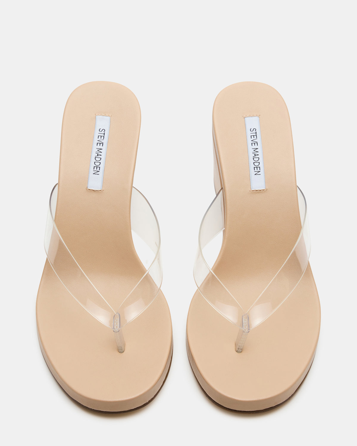 PLAYING Clear Thong Wedge Women's Sandal | Steve Madden Top Pick