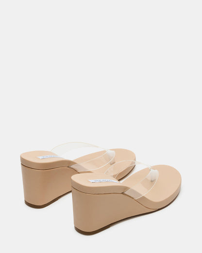PLAYING Clear Thong Wedge Women's Sandal | Steve Madden Top Pick