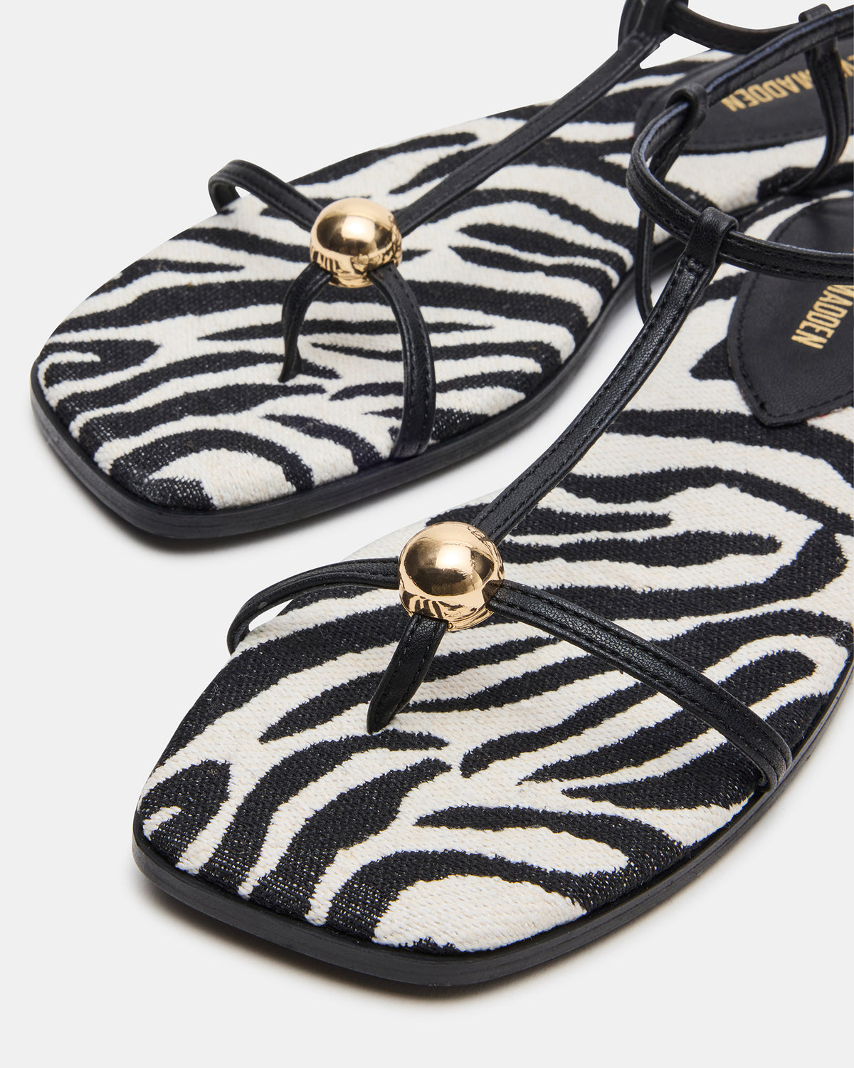 RITZY Zebra Square-Toe Strappy Women's Sandal | Steve Madden Exclusive