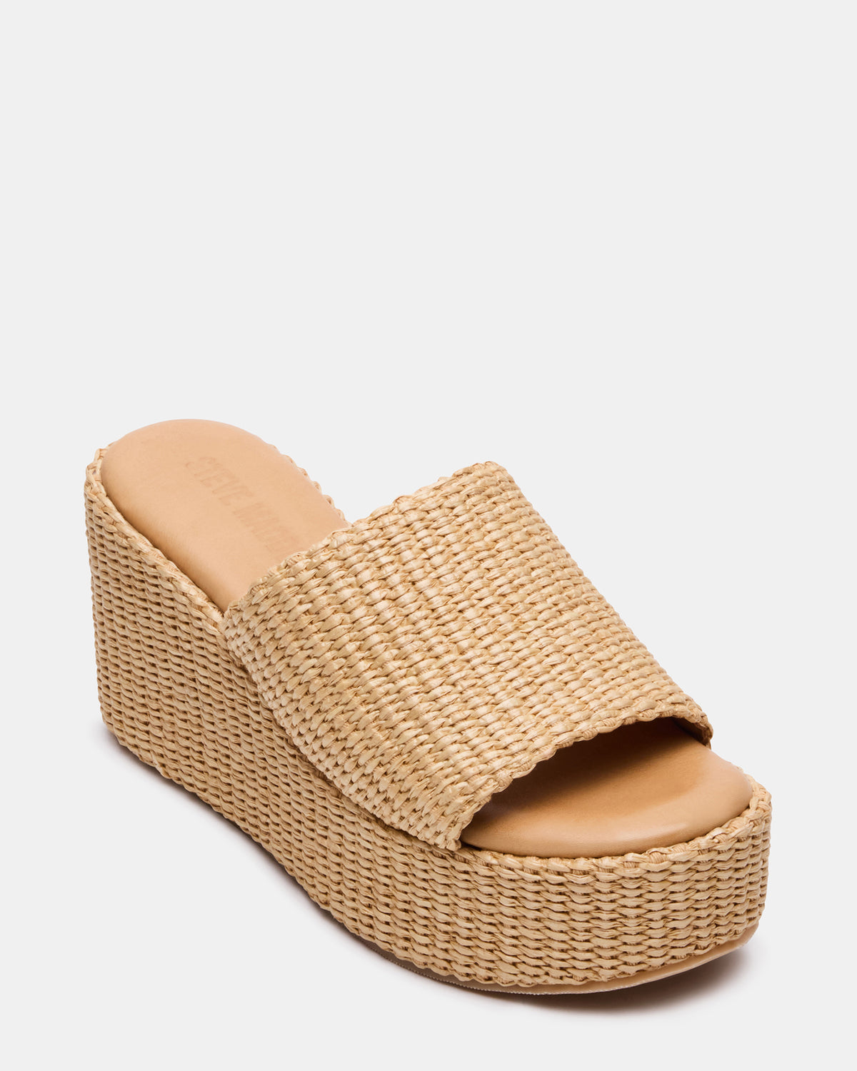 JETTY Raffia Platform Wedge Women's Sandal | Steve Madden Best Price