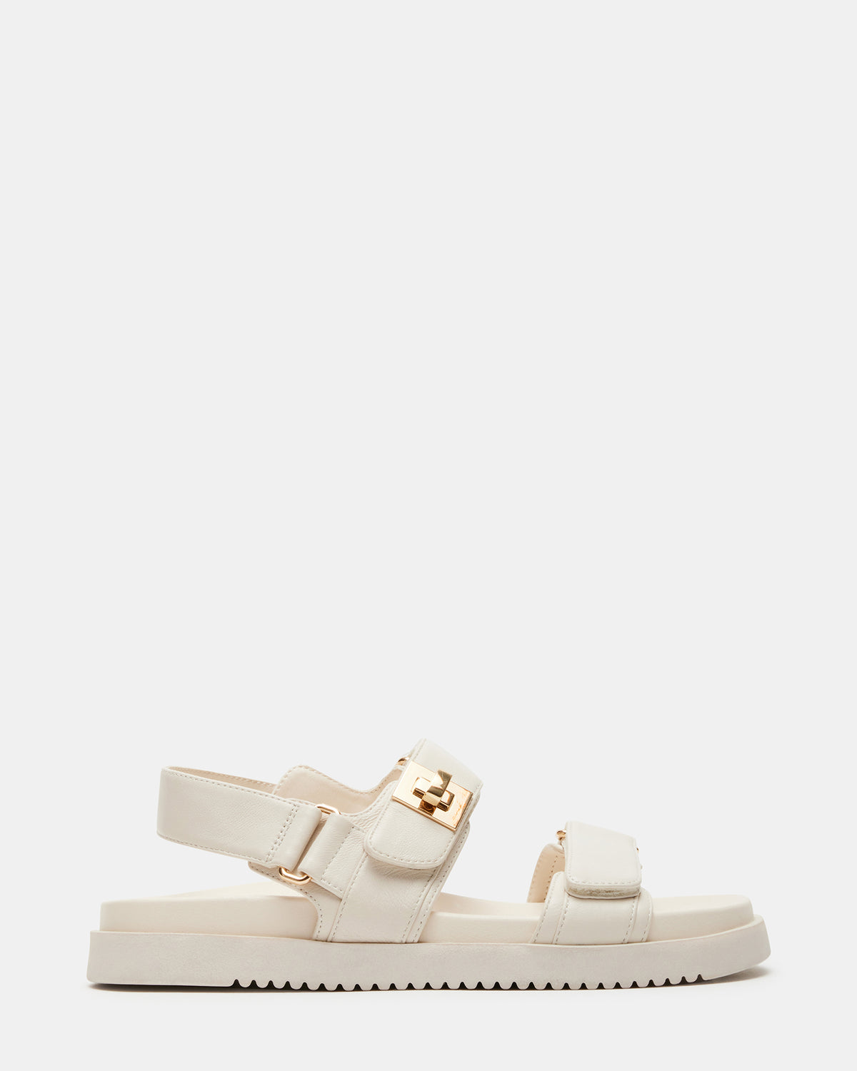 MONA Bone Leather Flatform Women's Sandal | Steve Madden Classic