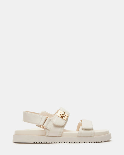 MONA Bone Leather Flatform Women's Sandal | Steve Madden Classic