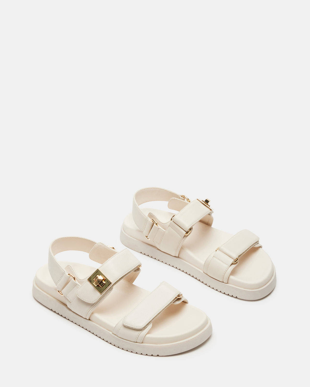 MONA Bone Leather Flatform Women's Sandal | Steve Madden Classic