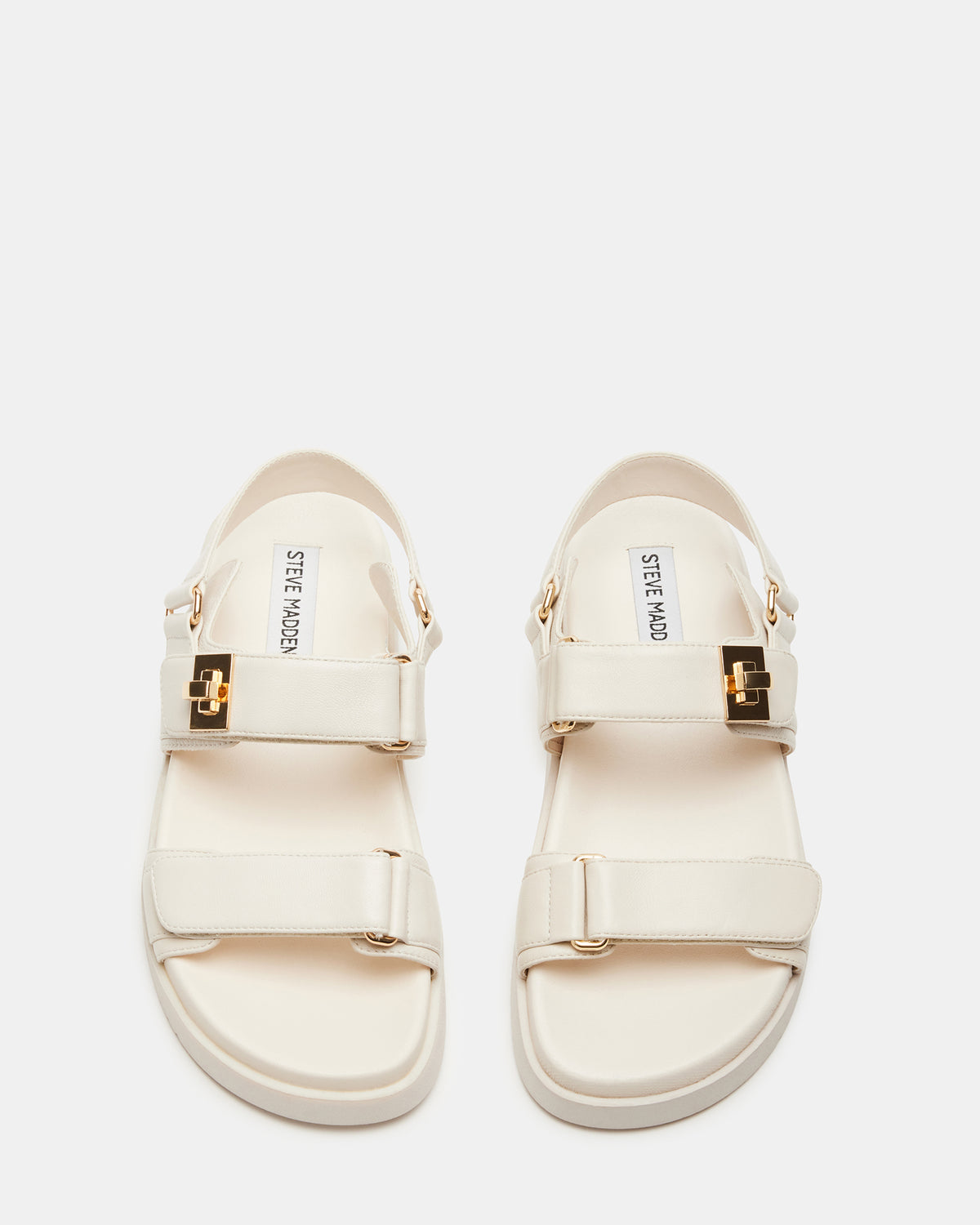 MONA Bone Leather Flatform Women's Sandal | Steve Madden Classic