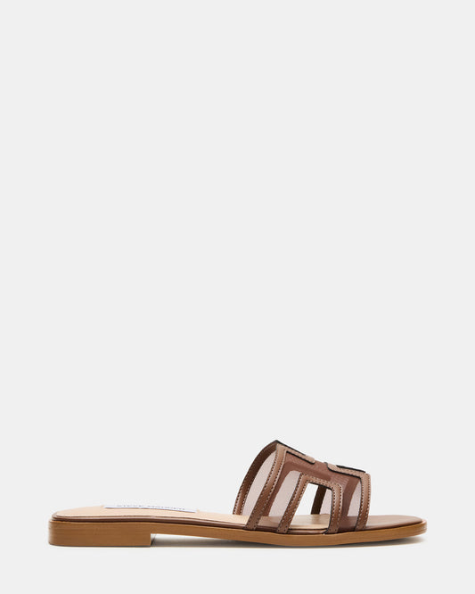 HADYN Mesh Brown Women's Designer Sandal | Steve Madden Trusted