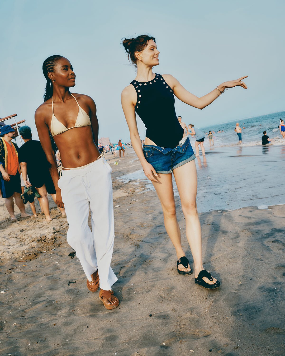 THONA Chestnut Suede Women's Flatform Thong Sandal | Steve Madden Featured