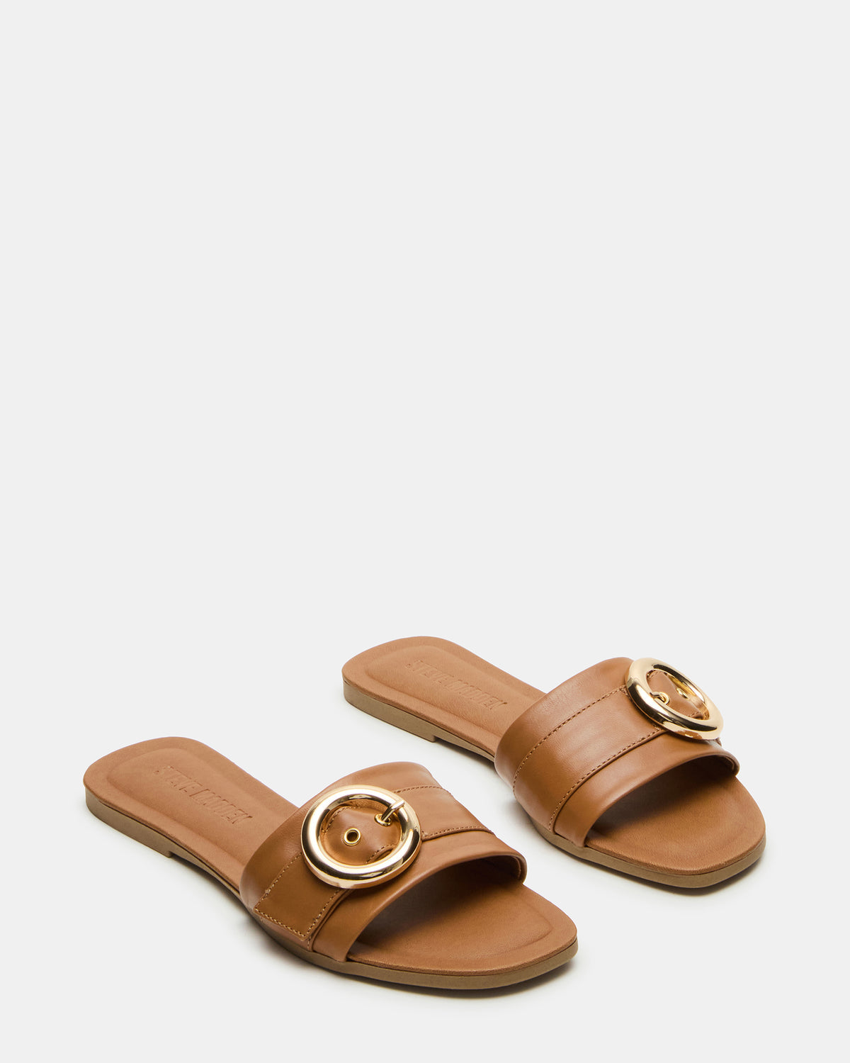 REEF Tan Leather Square-Toe Slide Women's Sandal | Steve Madden Recommended