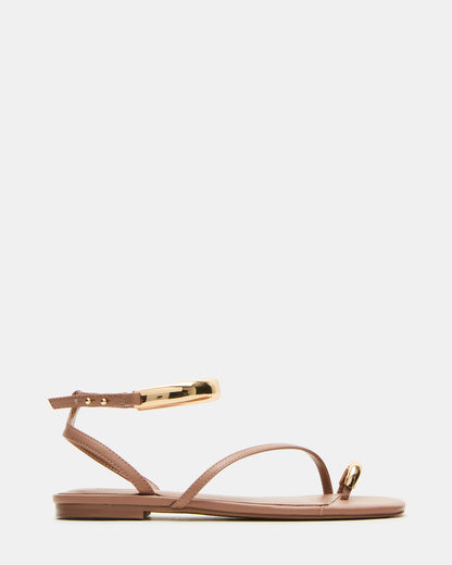 ODYSSEY Mocha Strappy Square-Toe Women Sandal | Steve Madden Value