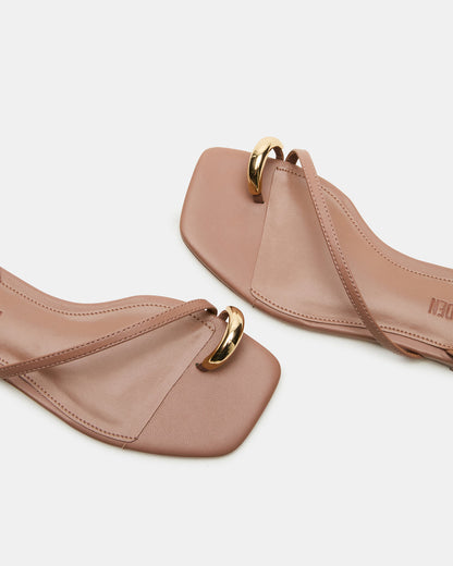 ODYSSEY Mocha Strappy Square-Toe Women Sandal | Steve Madden Value