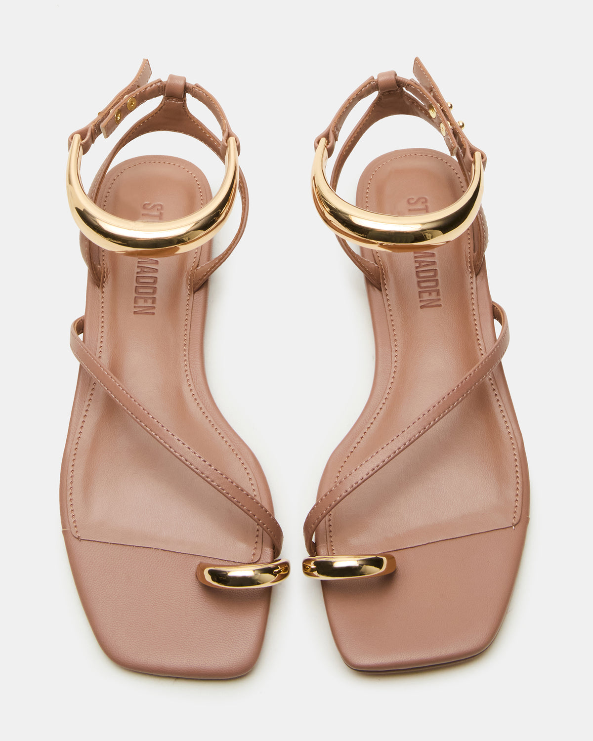 ODYSSEY Mocha Strappy Square-Toe Women Sandal | Steve Madden Value