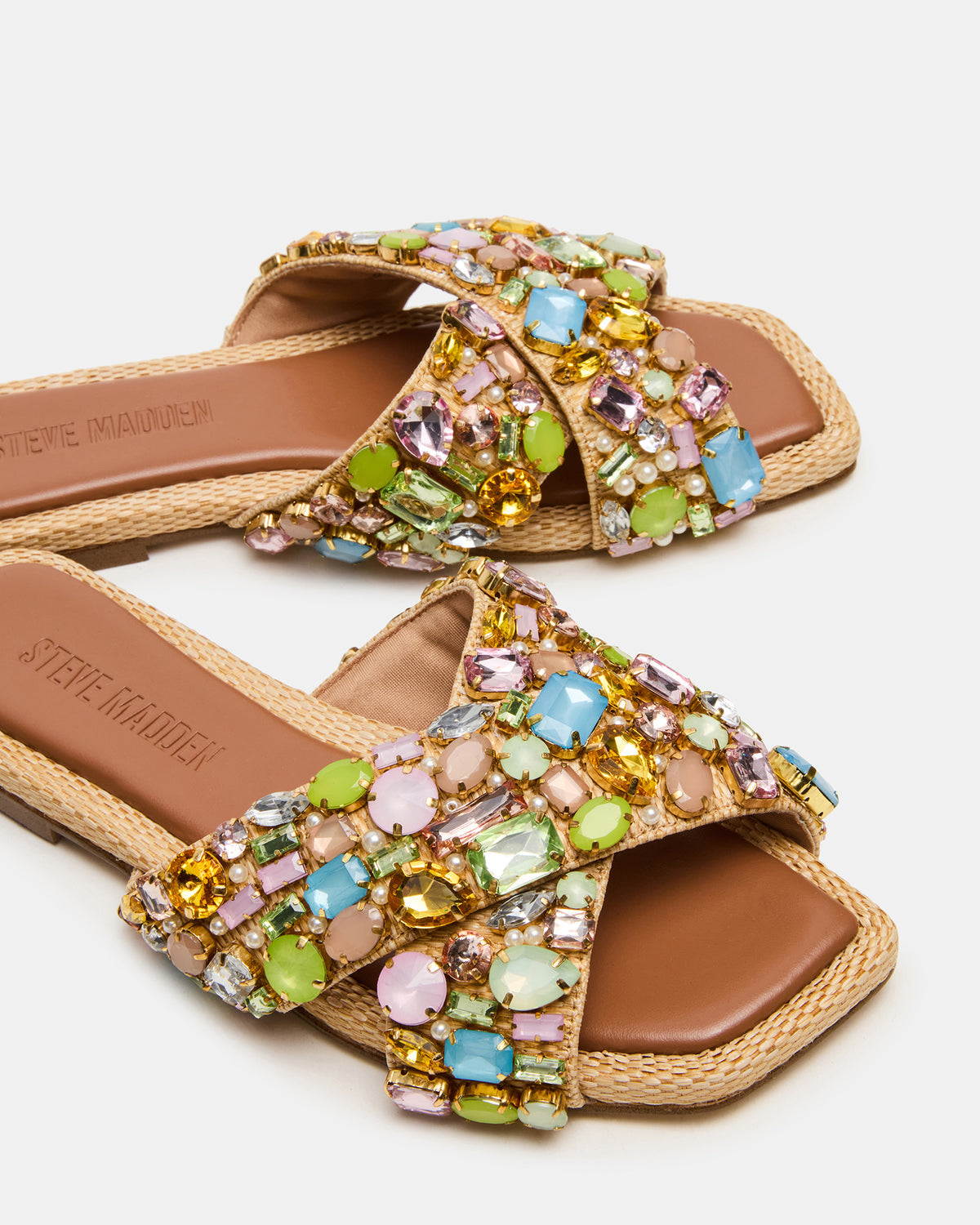 LEVITY Multi Square-Toe Slide Women's Sandal | Steve Madden Value