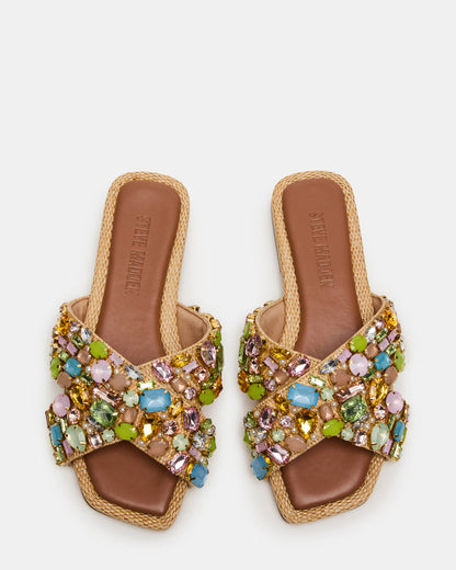 LEVITY Multi Square-Toe Slide Women's Sandal | Steve Madden Value