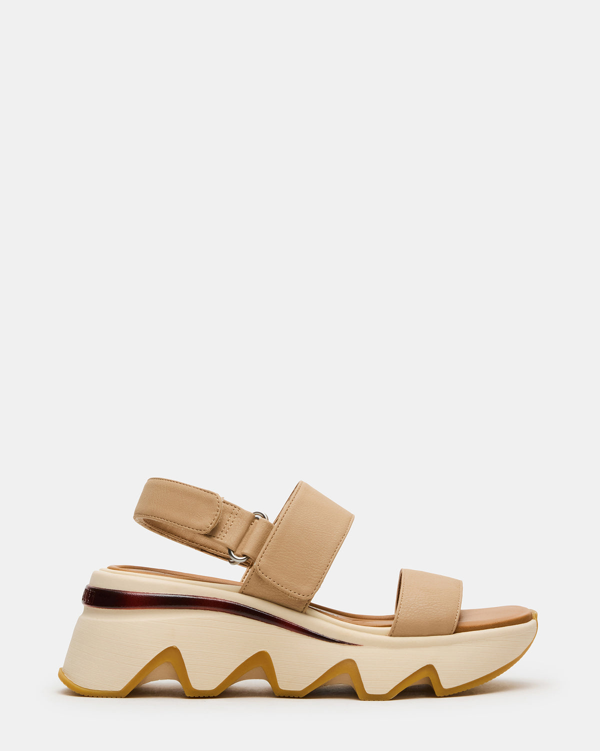 LOCHAN Natural Platform Flatform Strappy Women's Sandal | Steve Madden Deals