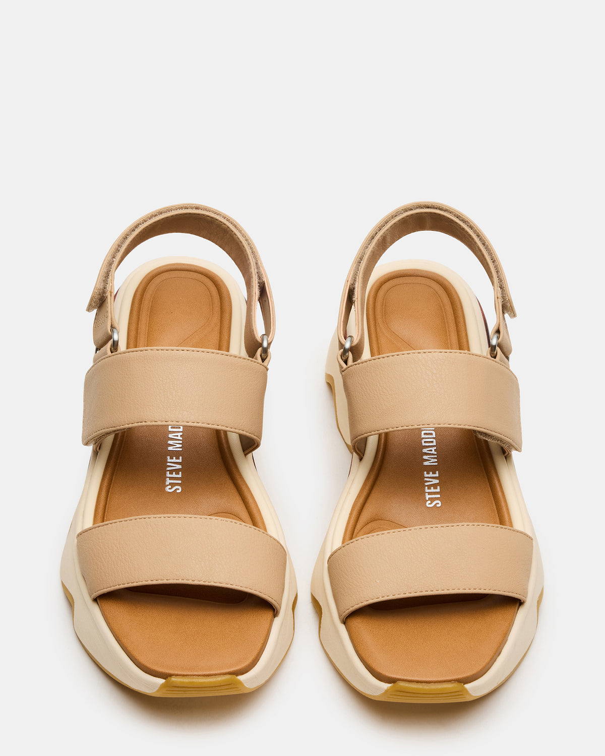 LOCHAN Natural Platform Flatform Strappy Women's Sandal | Steve Madden Deals