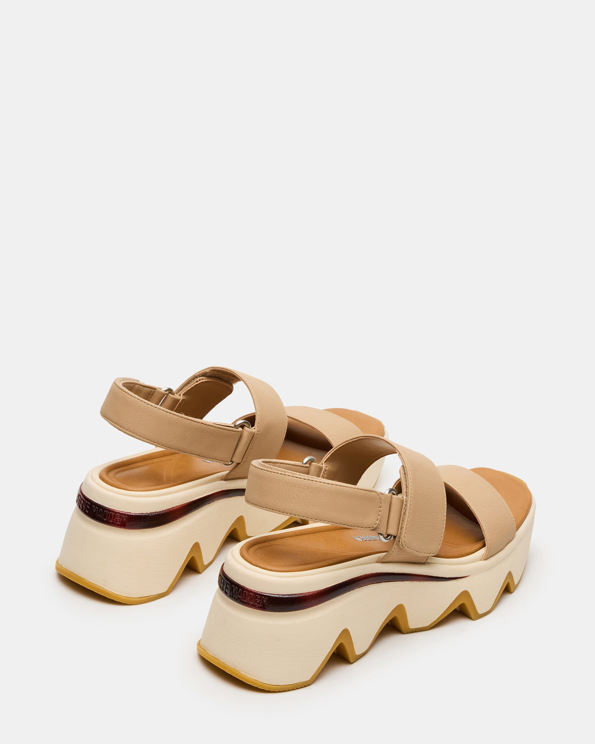 LOCHAN Natural Platform Flatform Strappy Women's Sandal | Steve Madden Deals