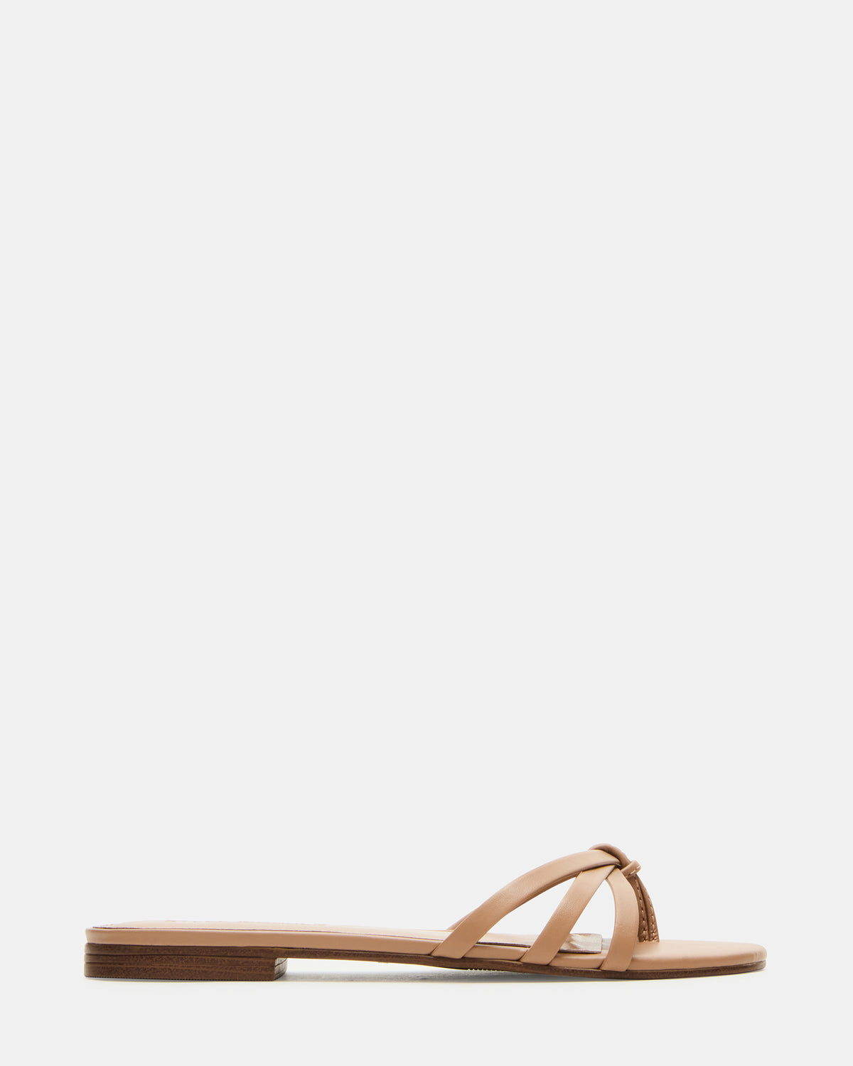 CALISSI Natural Leather Strappy Women's Slide Sandal | Steve Madden Special Offer