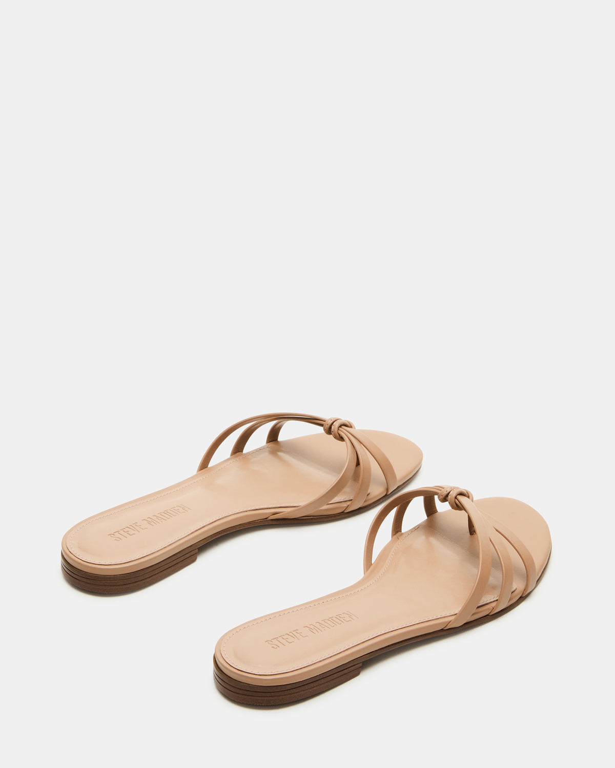 CALISSI Natural Leather Strappy Women's Slide Sandal | Steve Madden Special Offer
