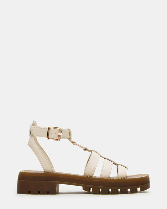 JARELLI Bone Leather Strappy Platform Women's Sandal | Steve Madden Quality