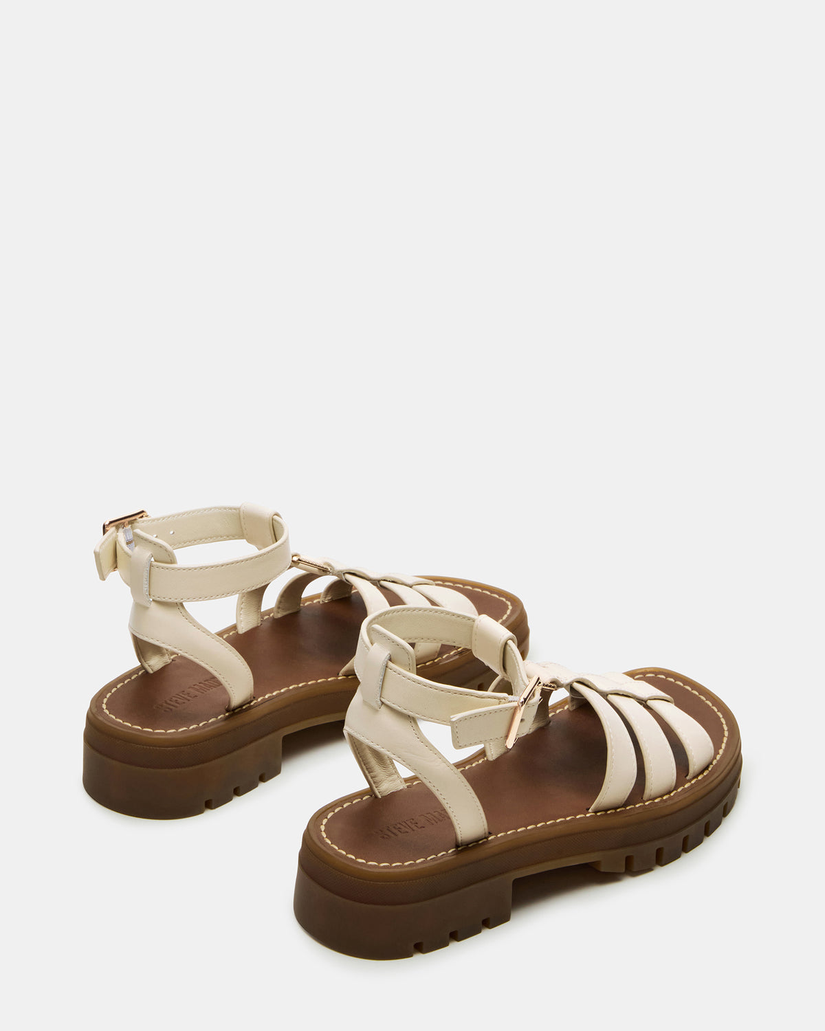 JARELLI Bone Leather Strappy Platform Women's Sandal | Steve Madden Quality