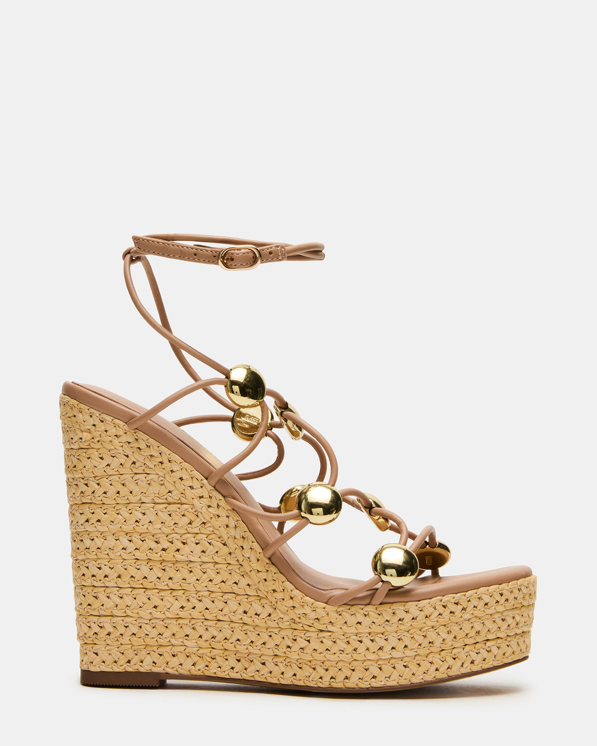 OAKLIE Natural Platform Strappy Wedge Women's Sandal | Steve Madden Deals