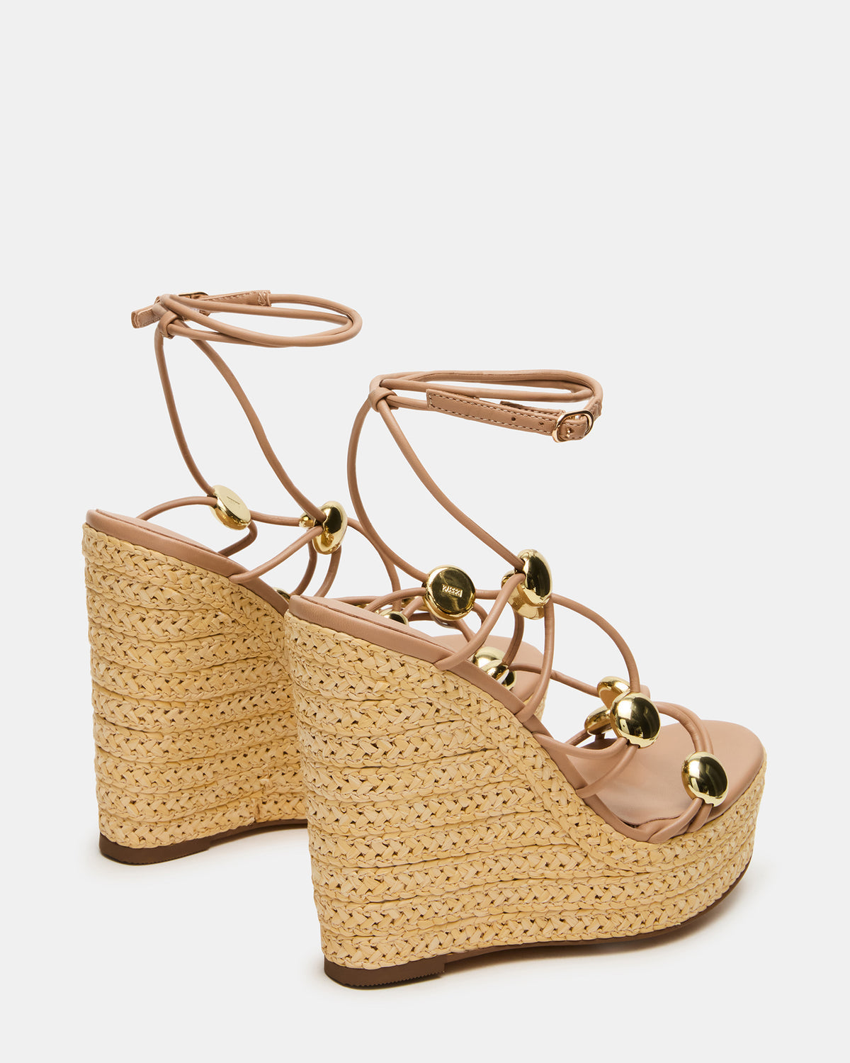 OAKLIE Natural Platform Strappy Wedge Women's Sandal | Steve Madden Deals