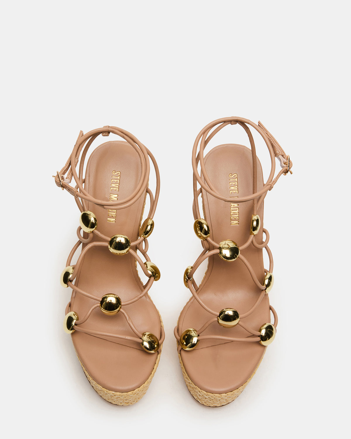 OAKLIE Natural Platform Strappy Wedge Women's Sandal | Steve Madden Deals