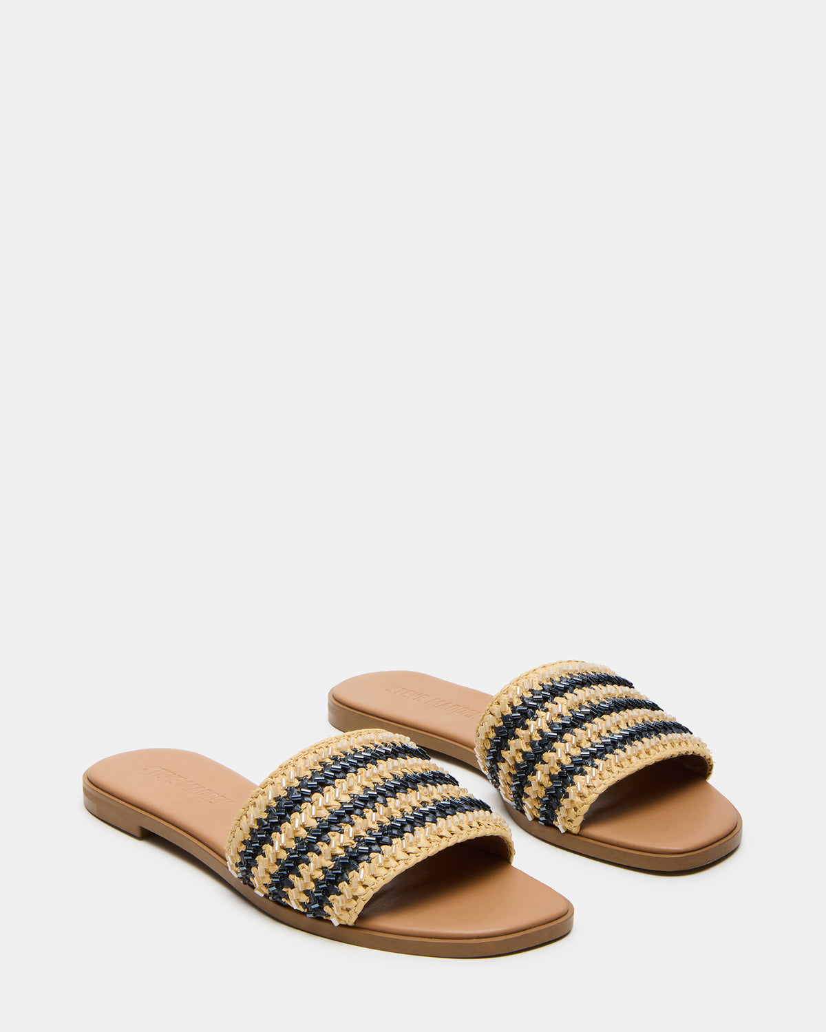 KOOPER Navy Multi Slide Sandal | Women's Sandals | Steve Madden Featured