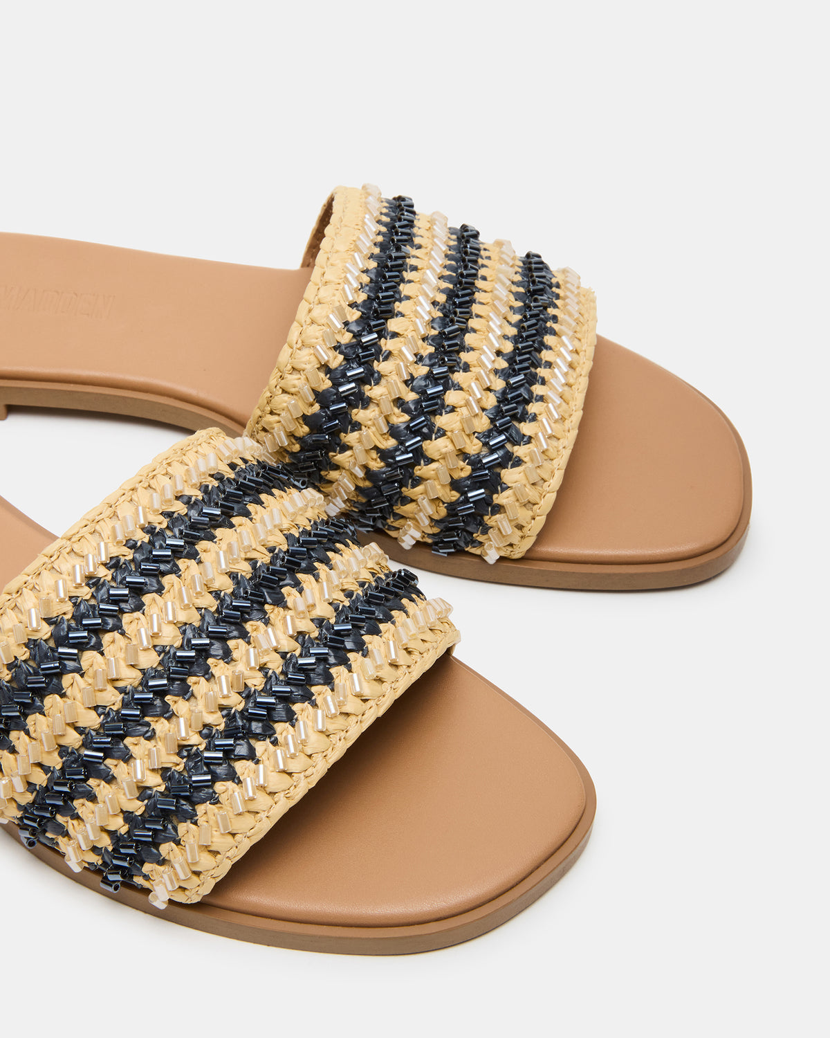 KOOPER Navy Multi Slide Sandal | Women's Sandals | Steve Madden Featured
