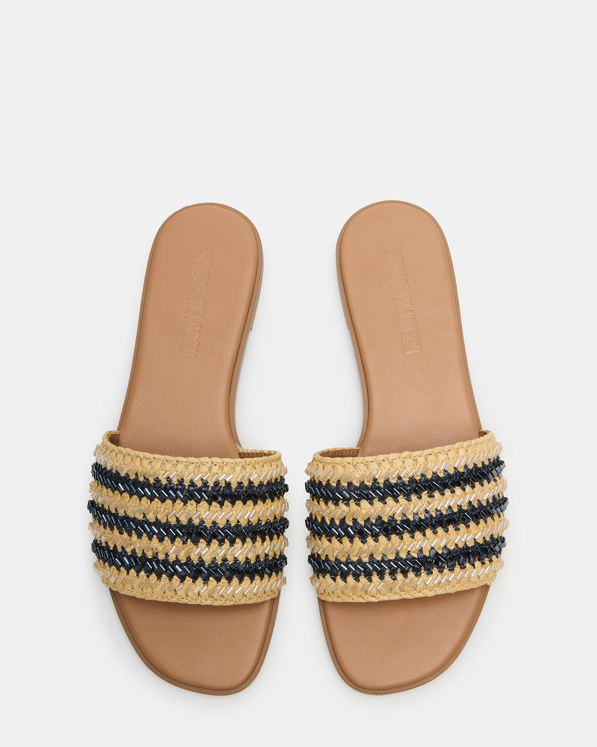 KOOPER Navy Multi Slide Sandal | Women's Sandals | Steve Madden Featured
