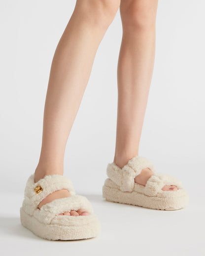 BIGMONA Fur Natural Women's Platform Sandal | Steve Madden Premium