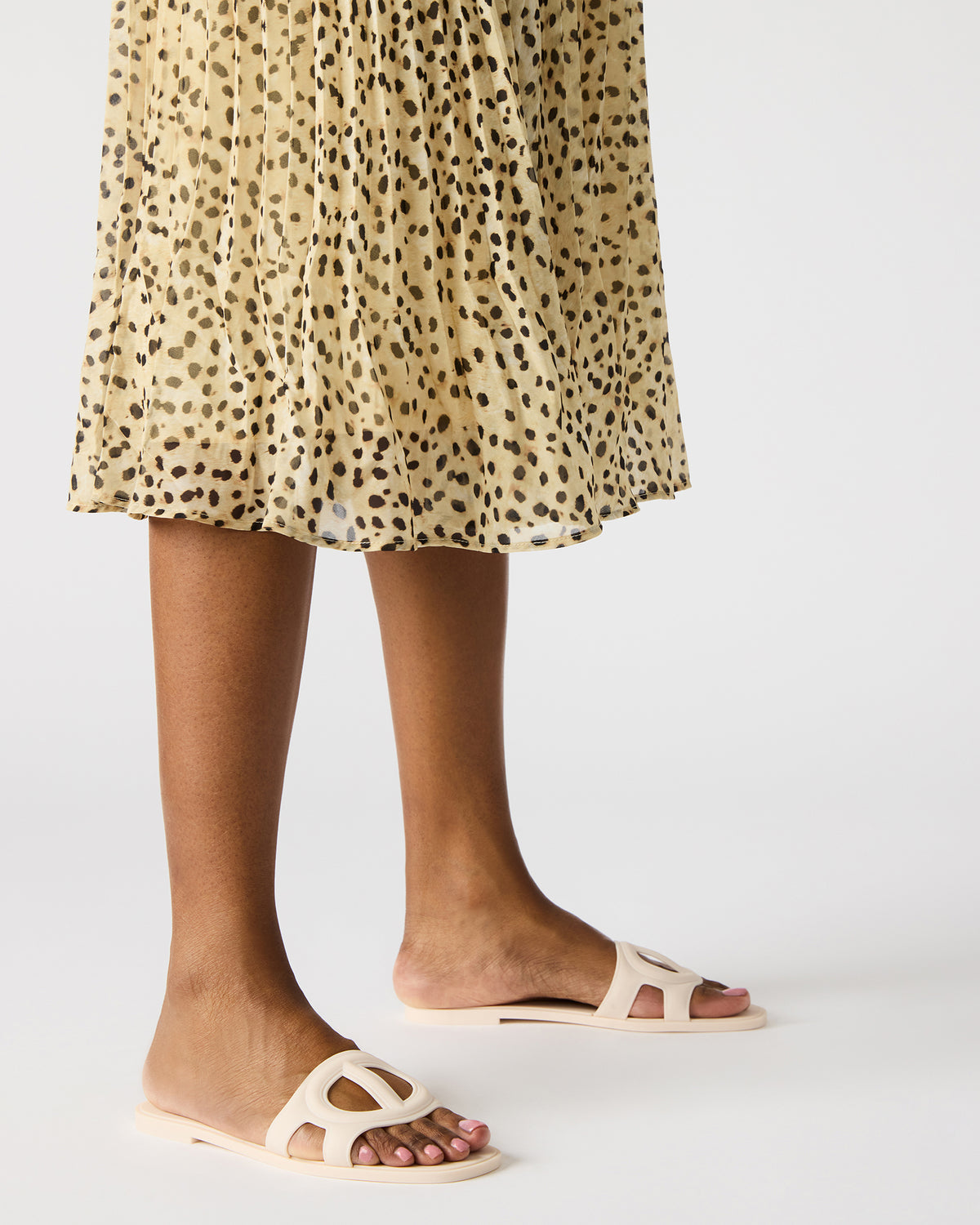 JELLIE Bone Women's Square Toe Slide Sandal | Steve Madden Popular