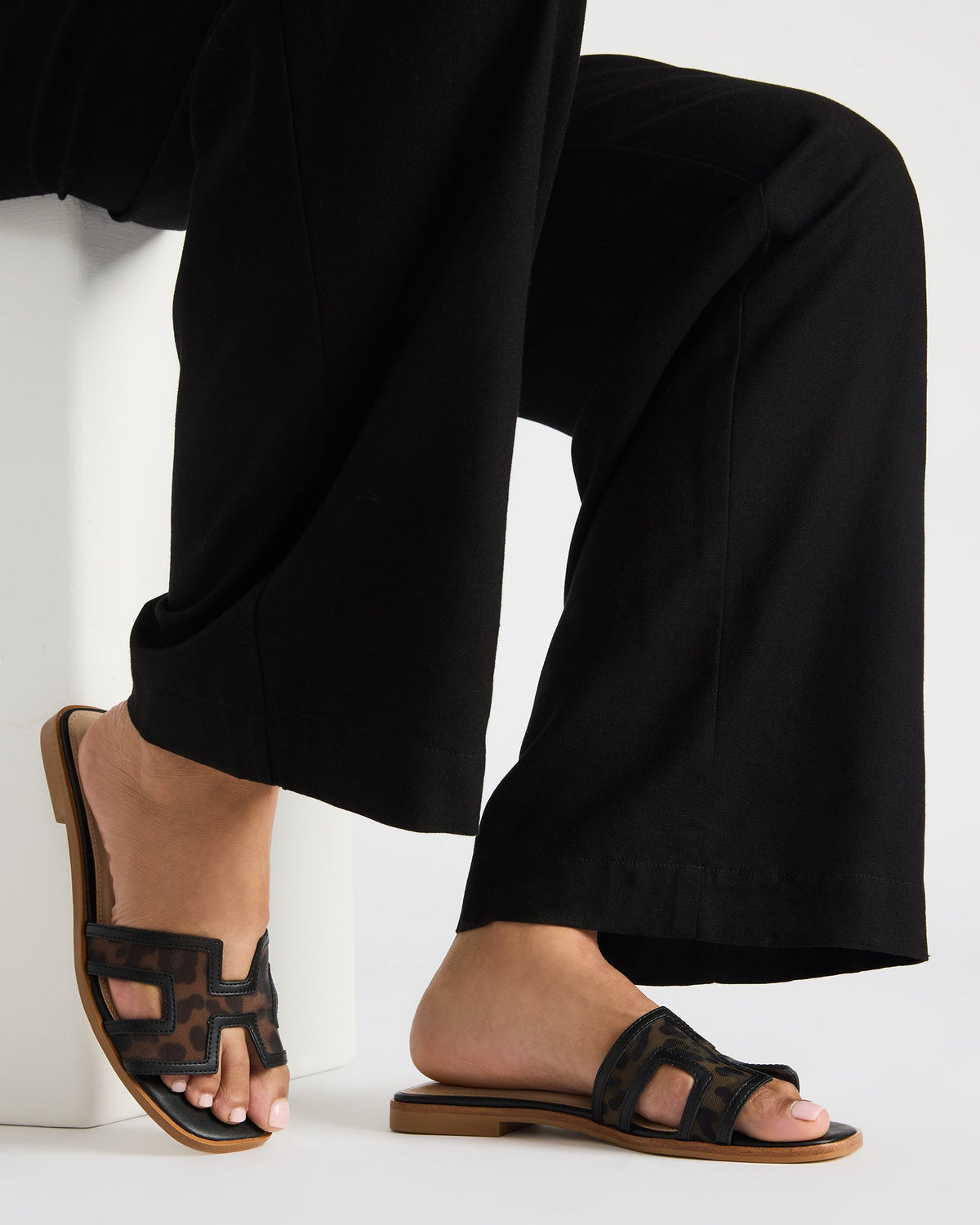 HADYN Mesh Leopard Women's Designer Sandal | Steve Madden Discount