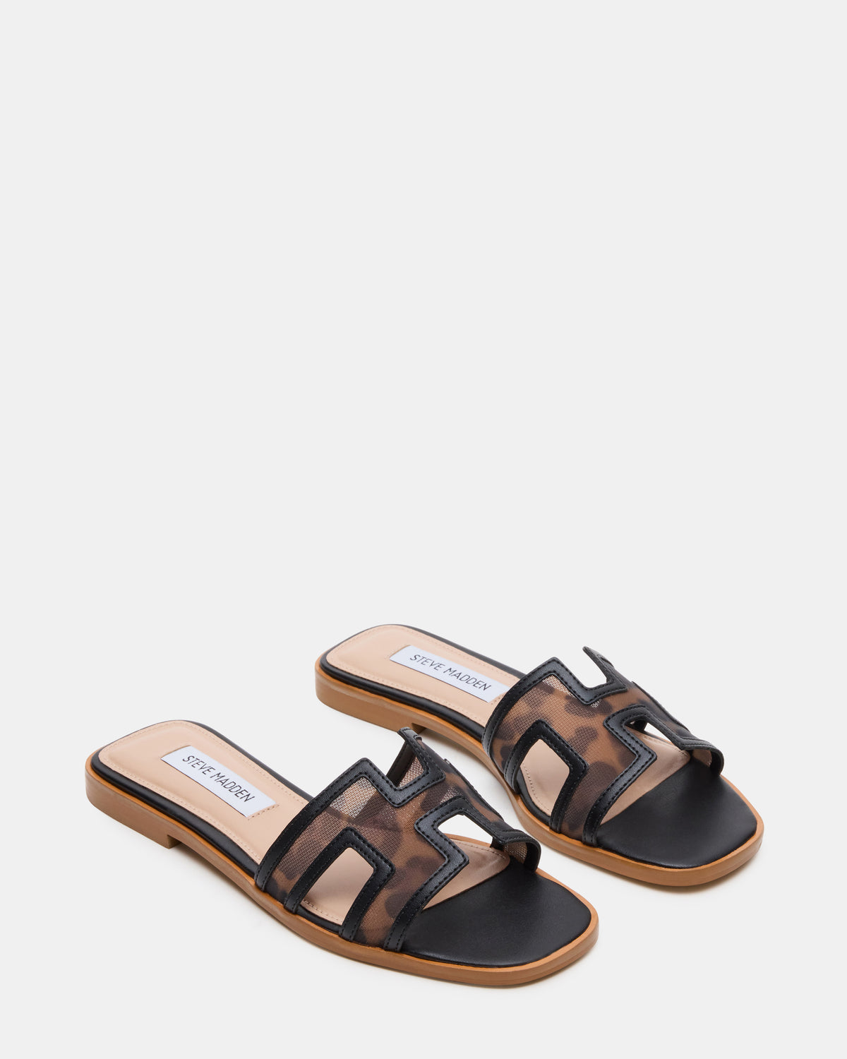 HADYN Mesh Leopard Women's Designer Sandal | Steve Madden Discount