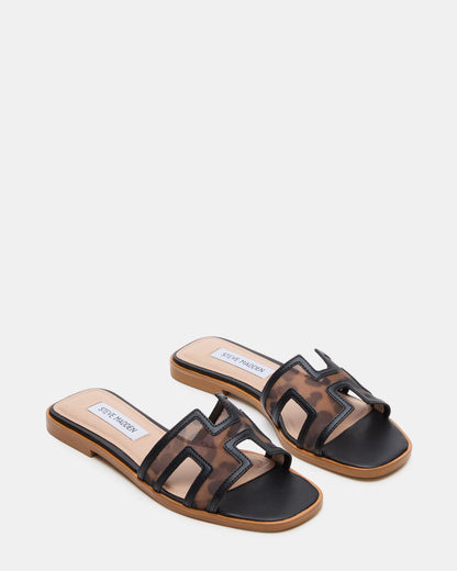 HADYN Mesh Leopard Women's Designer Sandal | Steve Madden Discount
