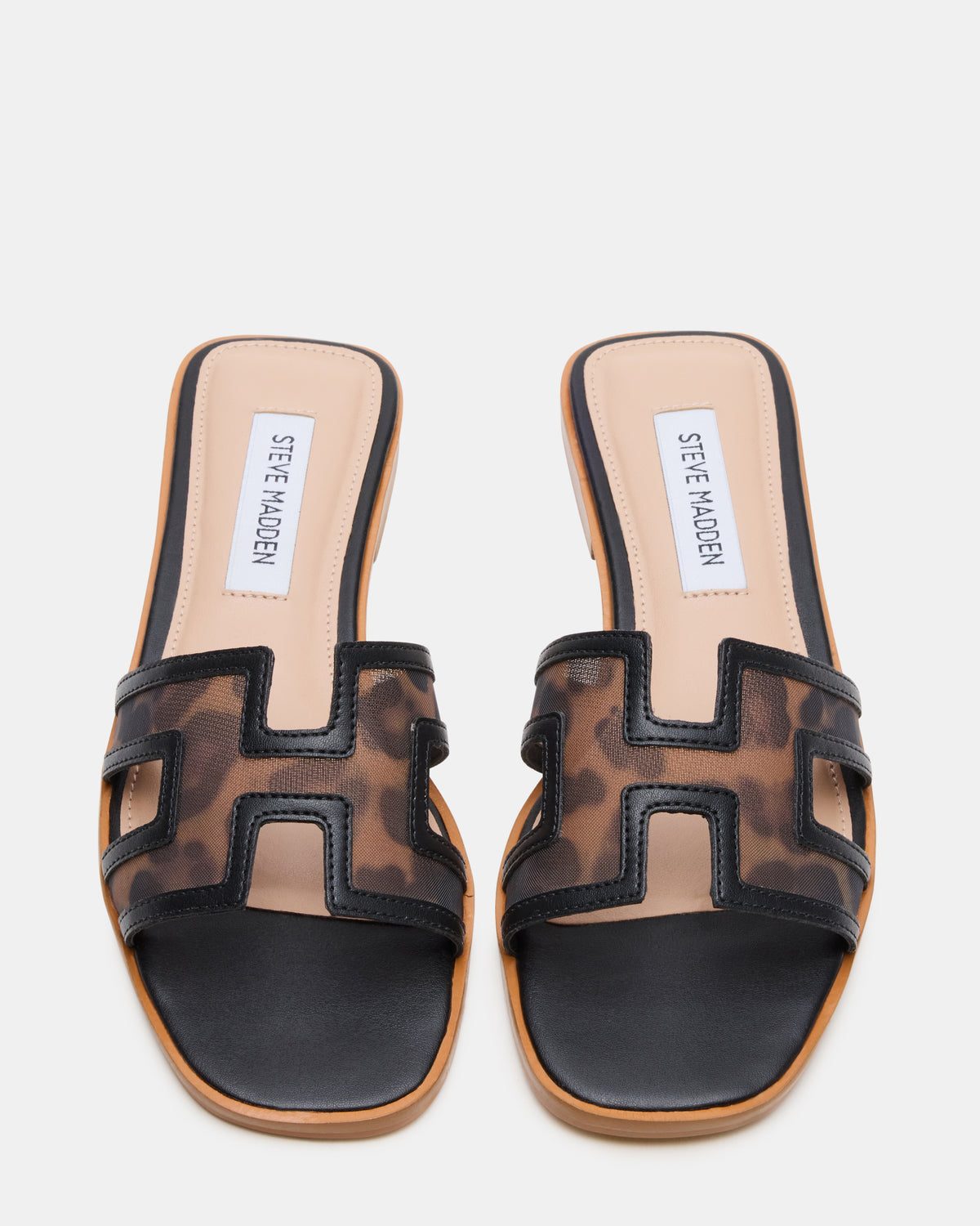 HADYN Mesh Leopard Women's Designer Sandal | Steve Madden Discount