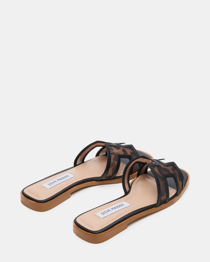 HADYN Mesh Leopard Women's Designer Sandal | Steve Madden Discount