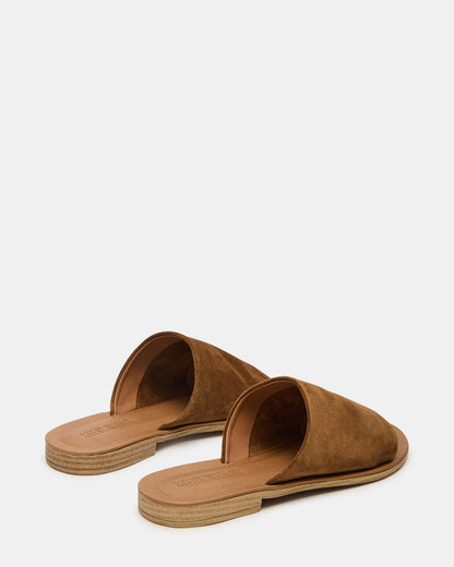 KIPP Chestnut Suede Slide Women's Sandal | Steve Madden New