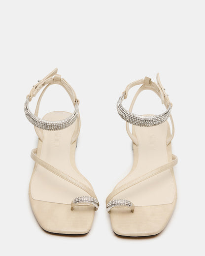 ODYSSEY-R Bone Crocodile Strappy Square-Toe Women Sandal | Steve Madden Everyday