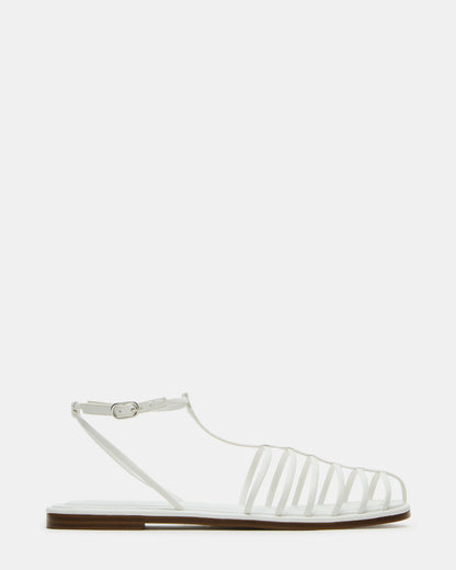 MARIN White Flat Strappy Fisherman Sandal | Steve Madden Deals