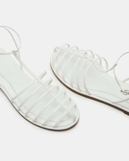 MARIN White Flat Strappy Fisherman Sandal | Steve Madden Deals
