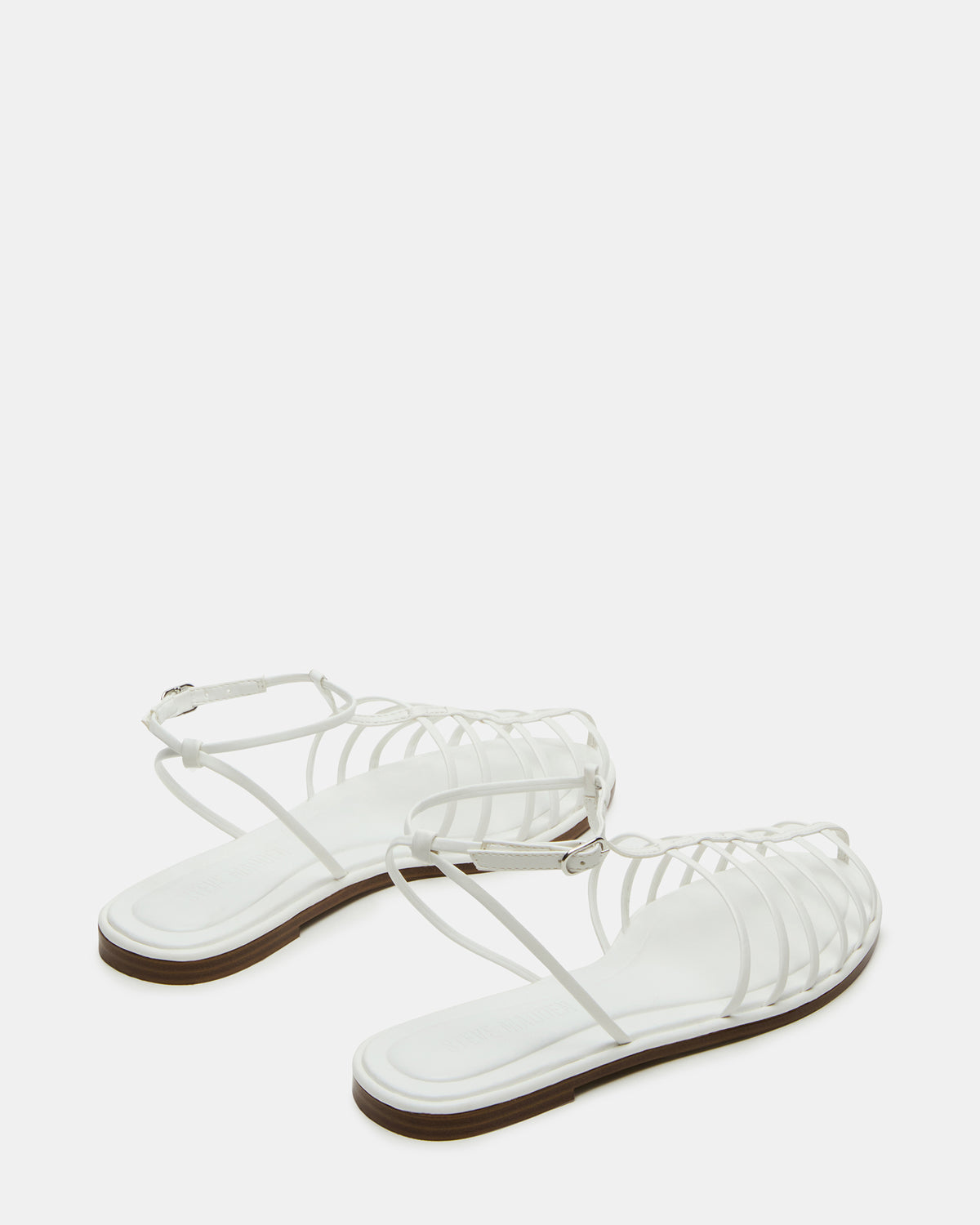 MARIN White Flat Strappy Fisherman Sandal | Steve Madden Deals