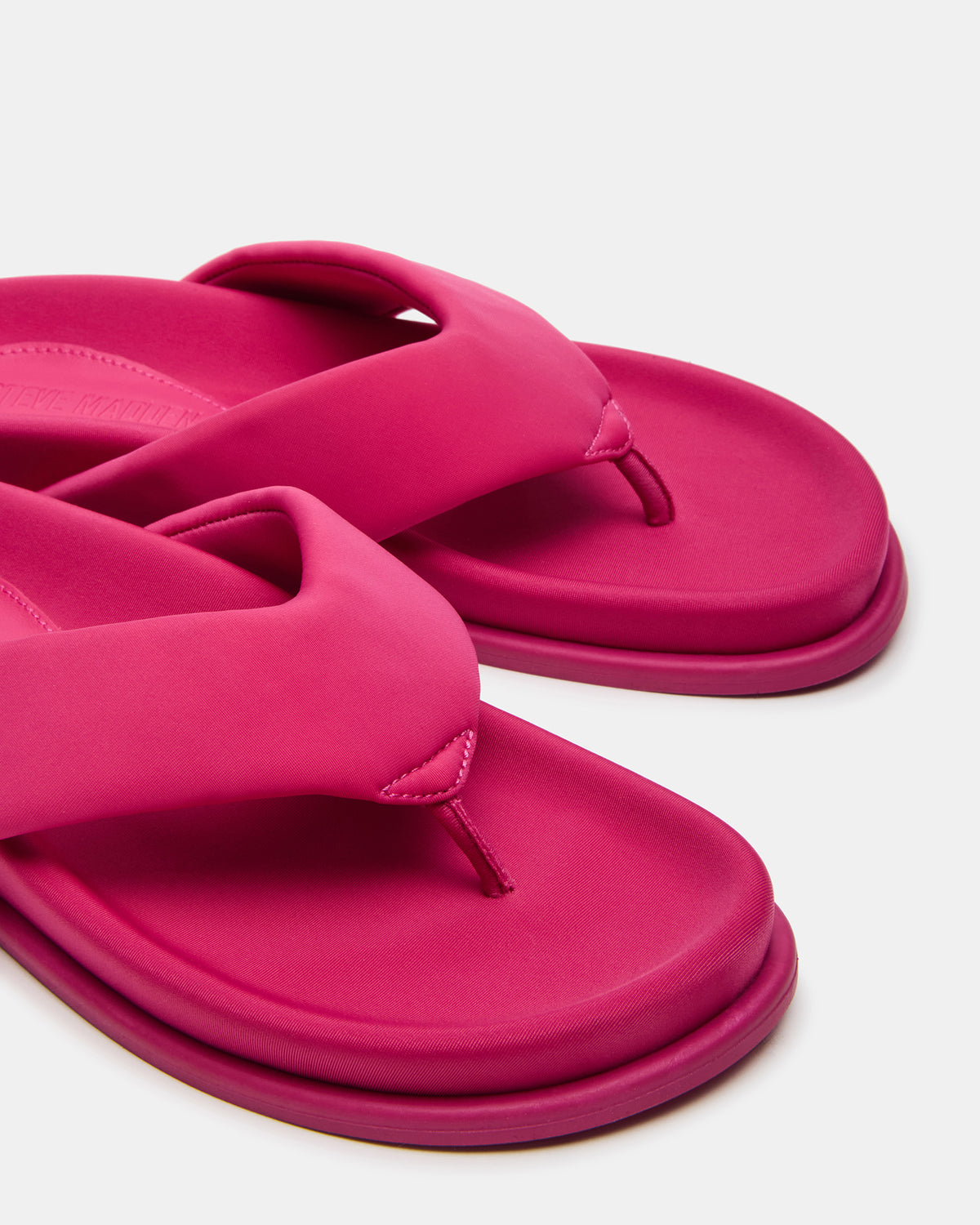 ZINNIA Pink Women's Thong Footbed Sandal | Steve Madden Premium